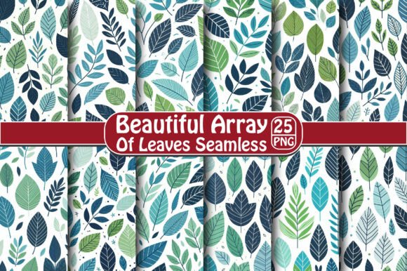 Beautiful Array of Leaves Seamless: A Versatile Design for Creative Projects