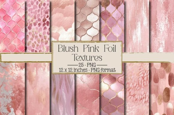 Blush Pink Foil Textures for Creative and Professional Workflows