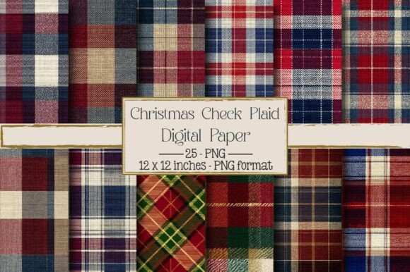Christmas Check Pattern Plaid