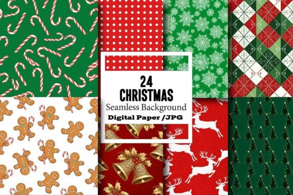 Christmas Digital Seamless Paper for All Your Creative Needs
