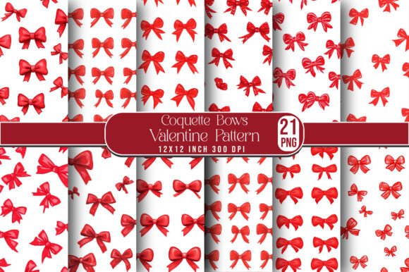 Coquette Bows Valentine Pattern: A Versatile Design for Creative Projects