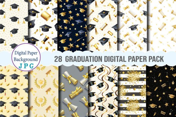 Explore the Versatility of the Graduation Digital Paper Pack