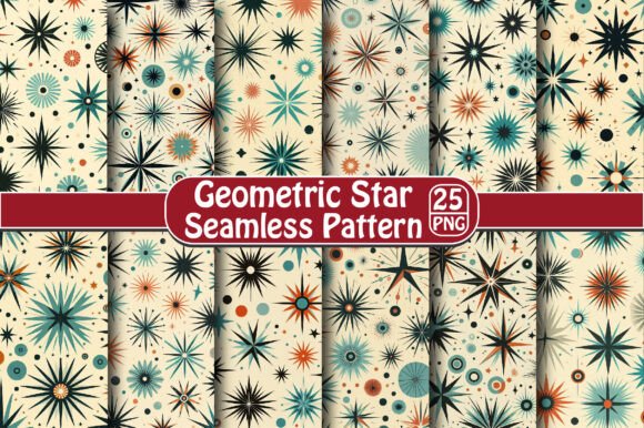 Geometric Star Seamless Pattern – Creative Design for Every Project