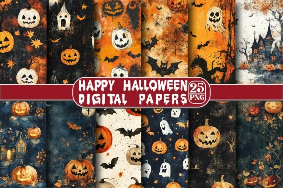 Happy Halloween Digital Paper Background
