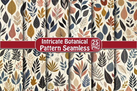 Intricate Botanical Pattern Seamless