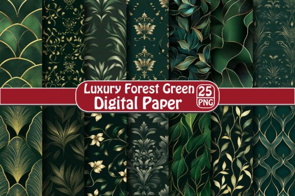 Luxury Forest Green Pattern: A Timeless Design for Modern Creativity