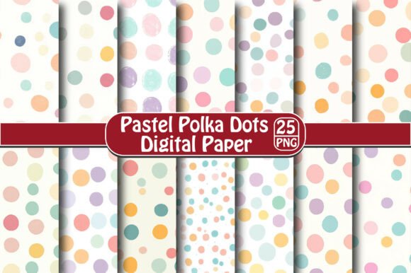 Pastel Polka Dots Digital Paper
