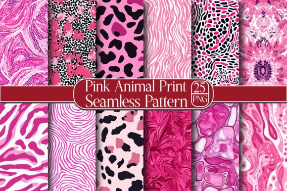 Pink Animal Print Seamless Pattern: A Versatile Design for Creative Projects