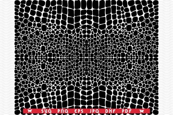SVG Alligator Skin Seamless Pattern