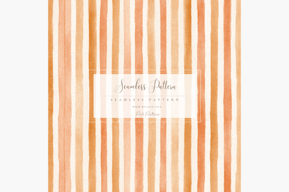Watercolor Vertical Stripes Seamless Pattern PNG